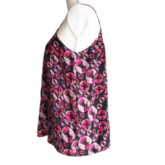 Tucker Silk Spaghetti Strap Camisole Abstract Print Size Small - Picture 10 of 11